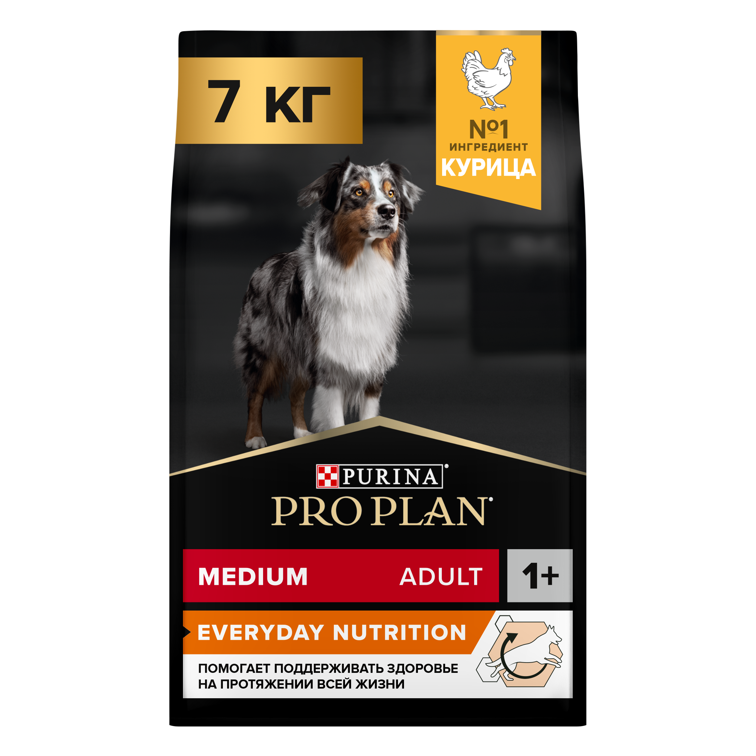 Сухой корм PRO PLAN® EVERYDAY NUTRITION для взрослых собак средних пород с курицей, 7 кг