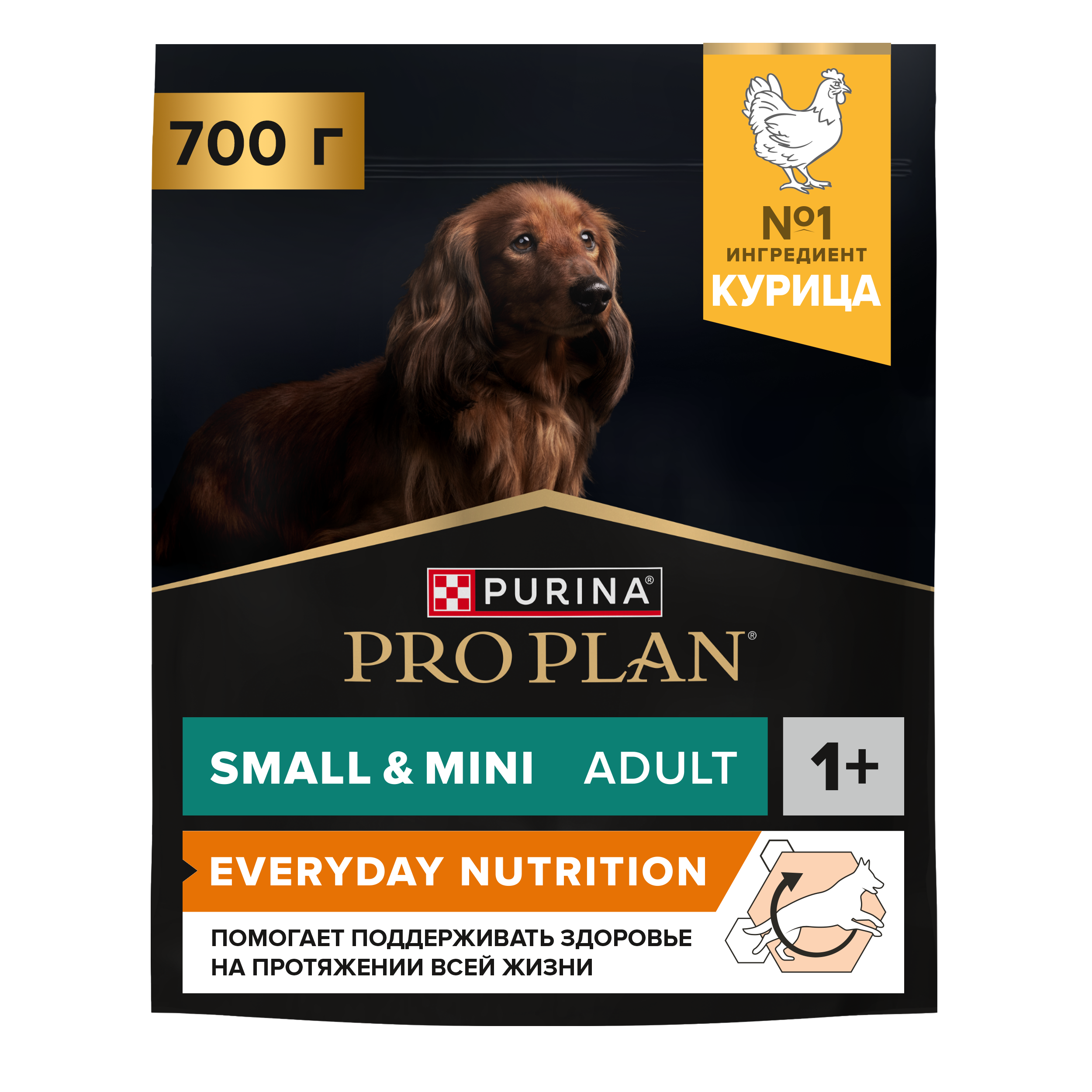 Сухой корм PRO PLAN® EVERYDAY NUTRITION для взрослых собак мелких и карликовых пород с курицей, 700 г