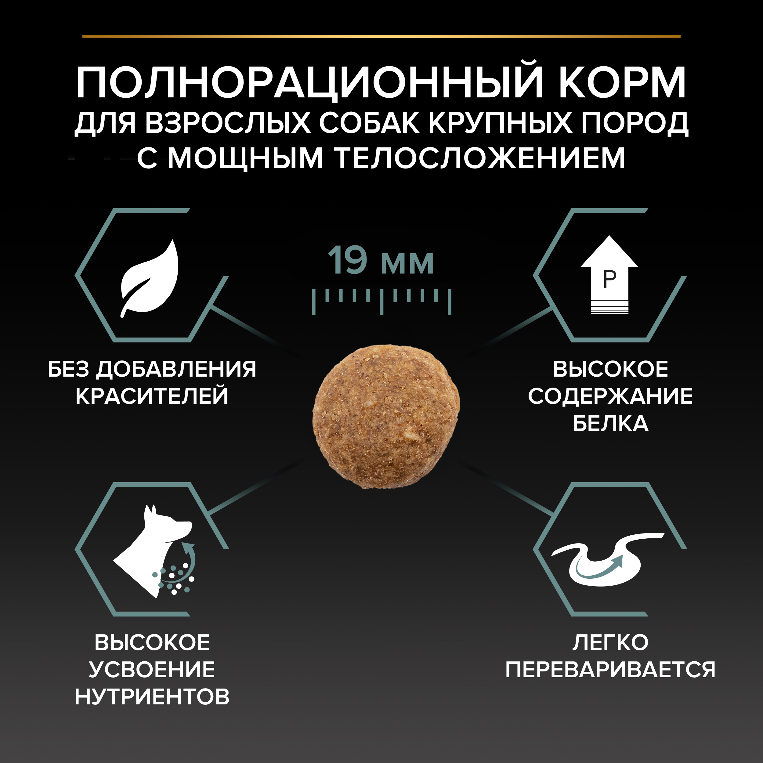 Сухой корм PRO PLAN® SENSITIVE DIGESTION для взрослых собак крупных пород с мощным телосложением с чувствительным пищеварением с ягненком, 14 кг