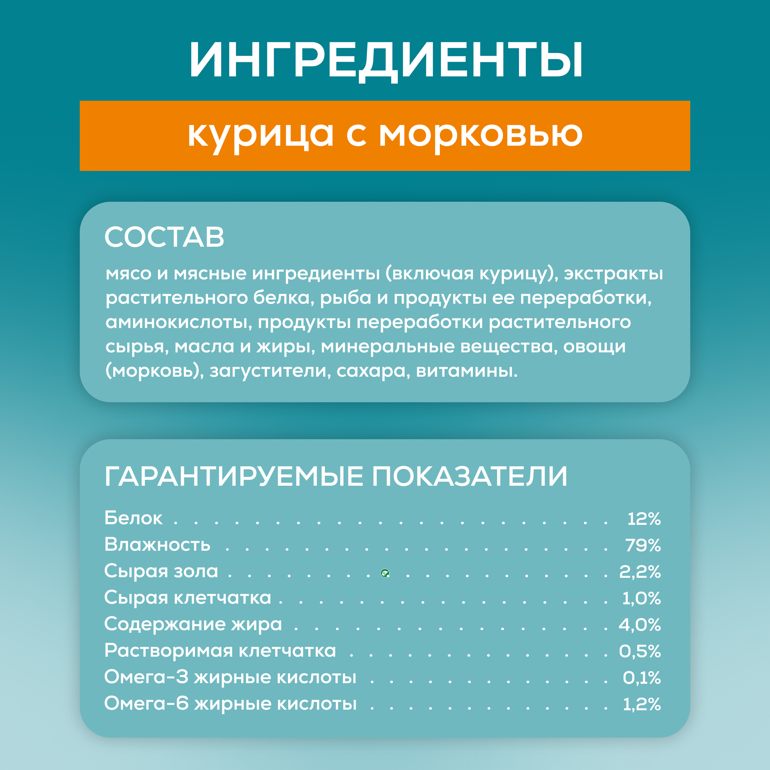 Влажный корм PURINA ONE® для взрослых домашних кошек с курицей и морковью 75 г x 26 шт