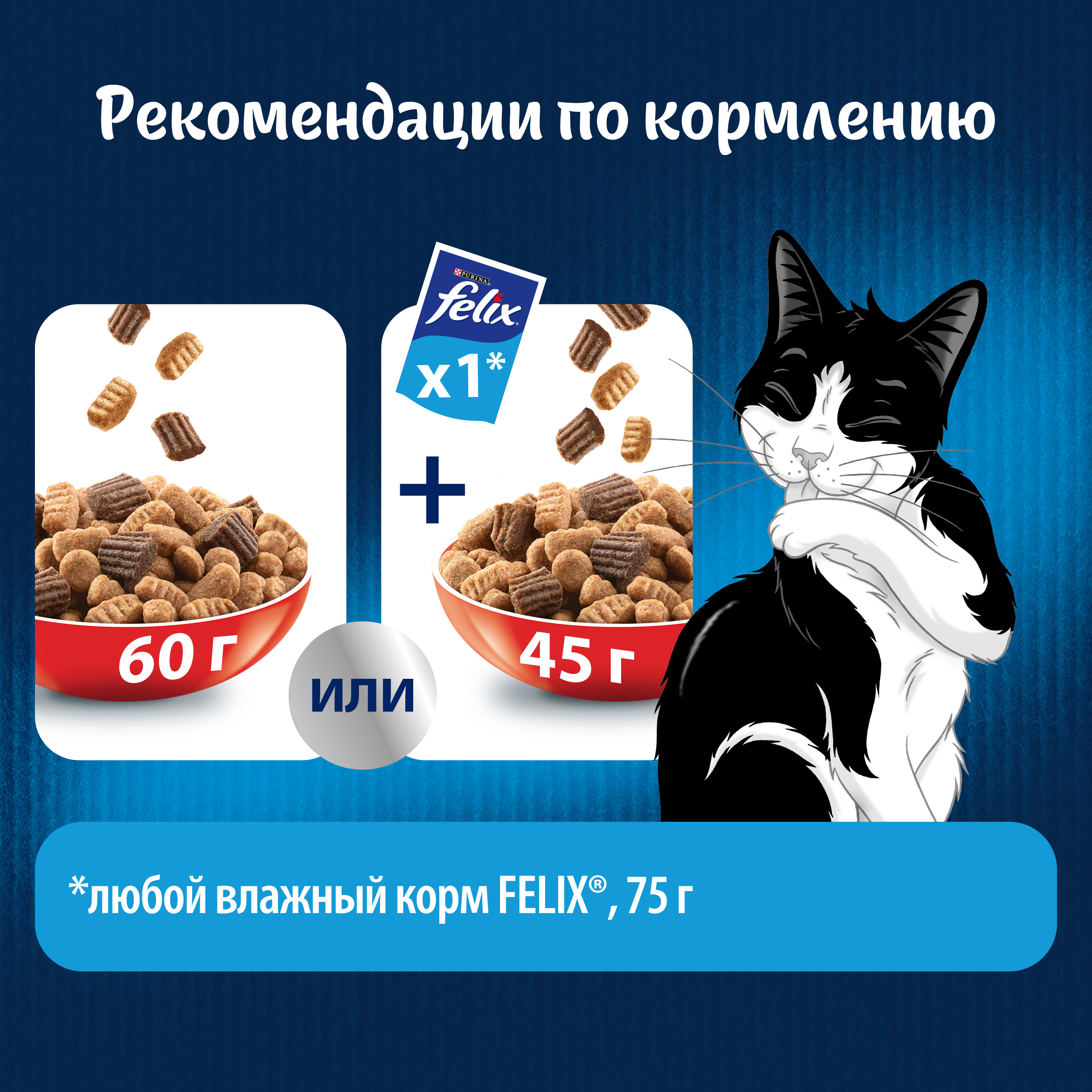 Сухой корм FELIX® Двойная Вкуснятина для кошек с мясом 3 кг
