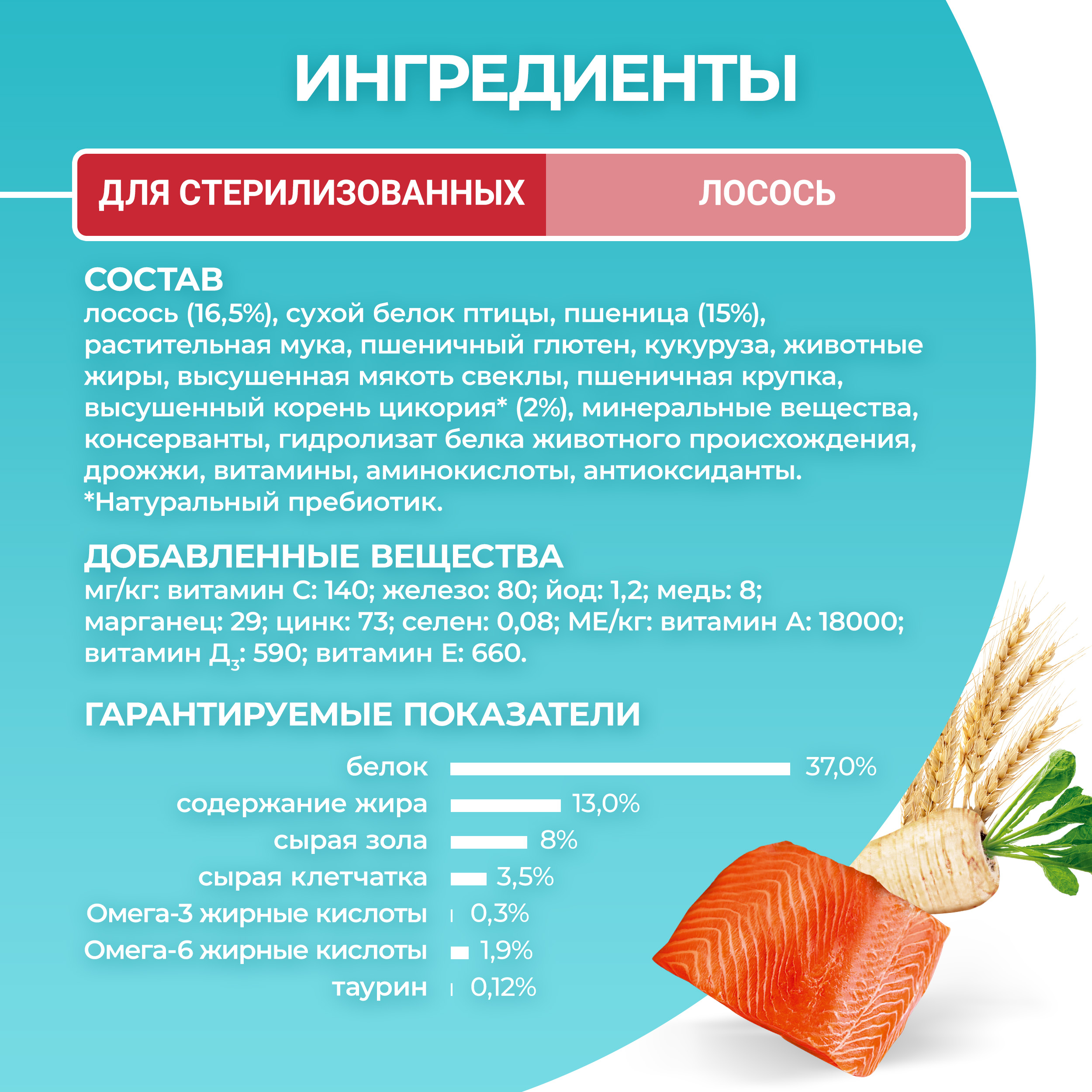 Сухой корм PURINA ONE® для стерилизованных кошек и кастрированных котов с лососем 3 кг