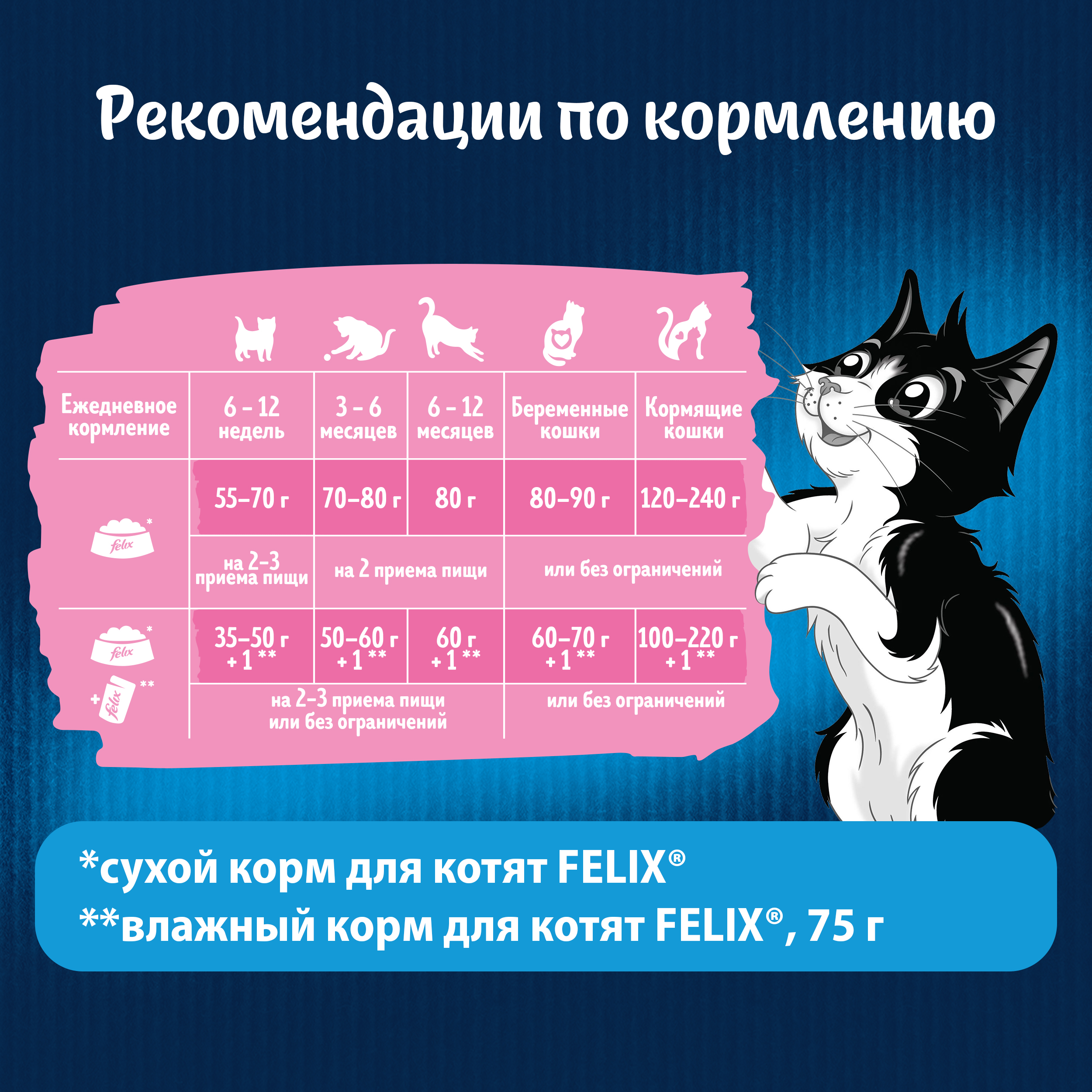 Сухой корм FELIX® Двойная Вкуснятина для котят до года, с курочкой 600г