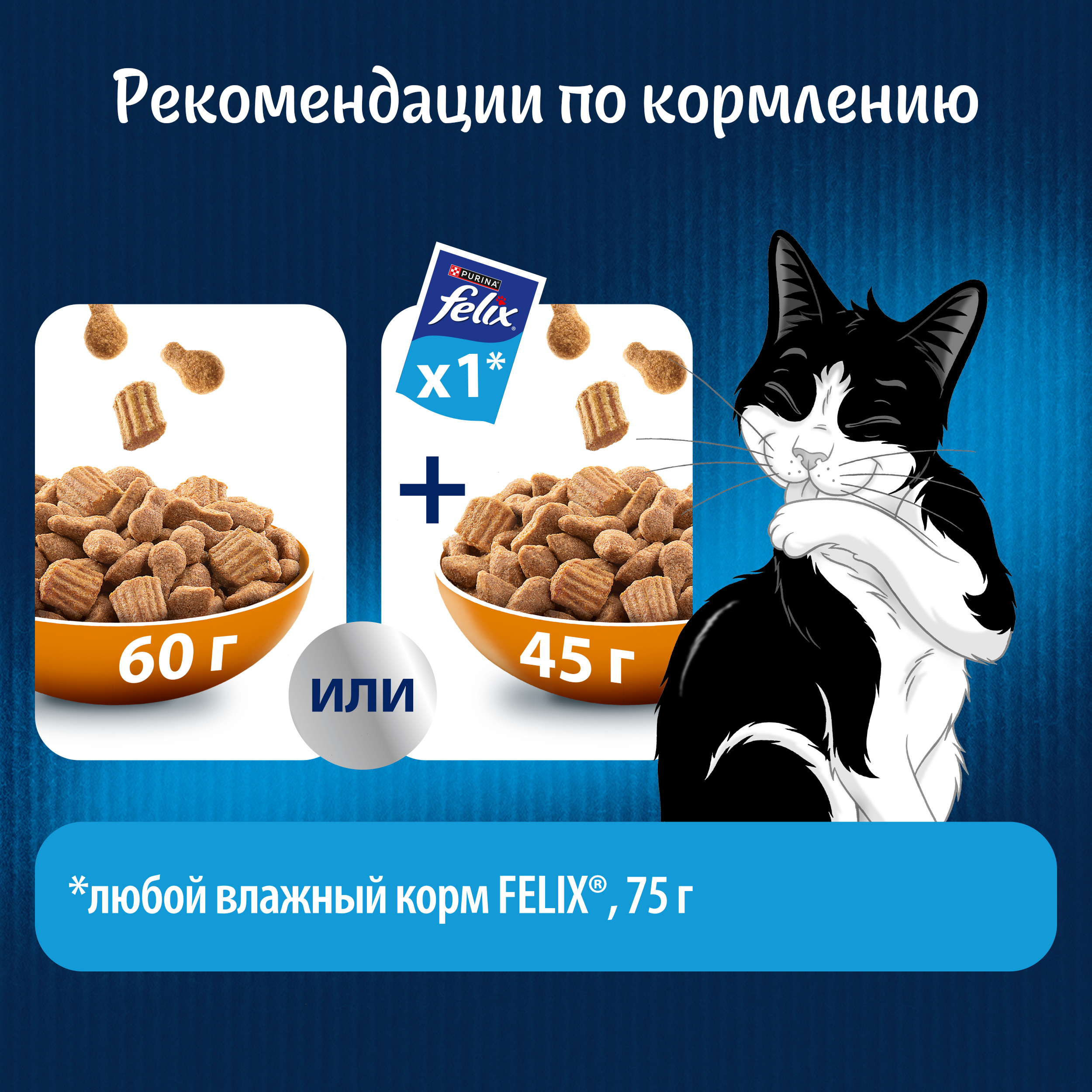 Сухой корм FELIX® Двойная Вкуснятина для кошек с птицей 600 г