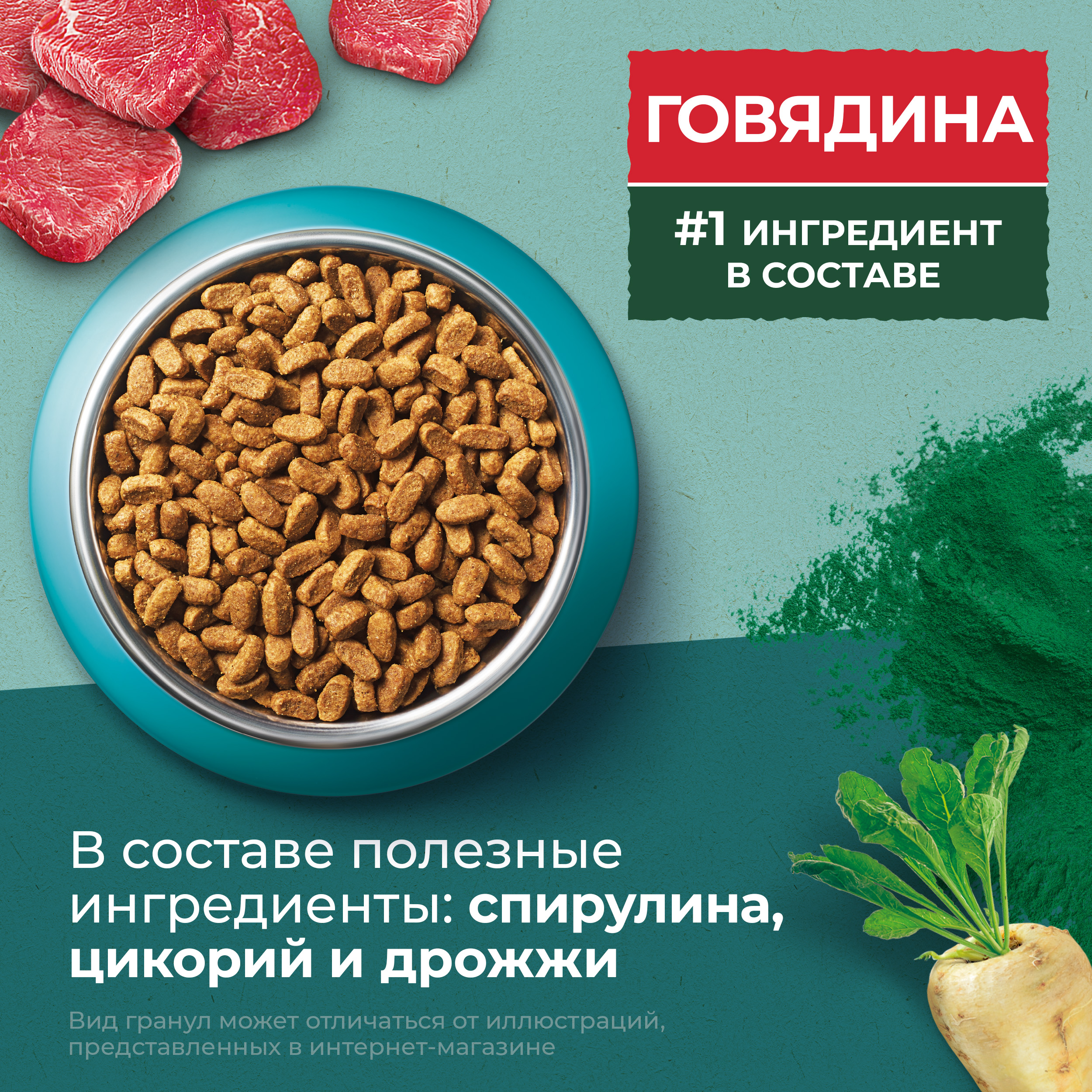 Сухой корм PURINA ONE® Природа Здоровья® для стерилизованных кошек и кастрированных котов с говядиной, 680 г