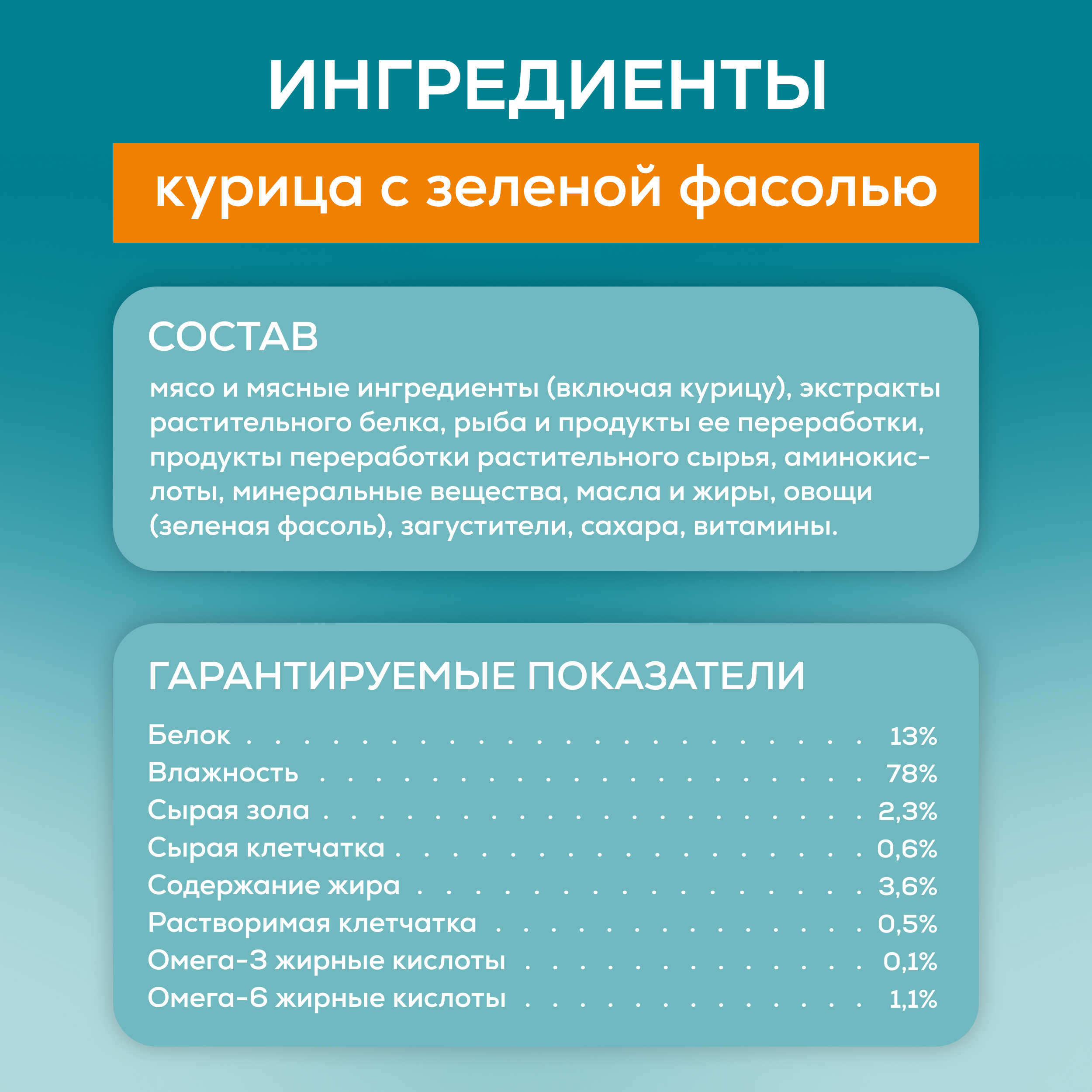 Влажный корм PURINA ONE® для стерилизованных кошек и кастрированных котов, с курицей и зеленой фасолью 75 г х 26 шт