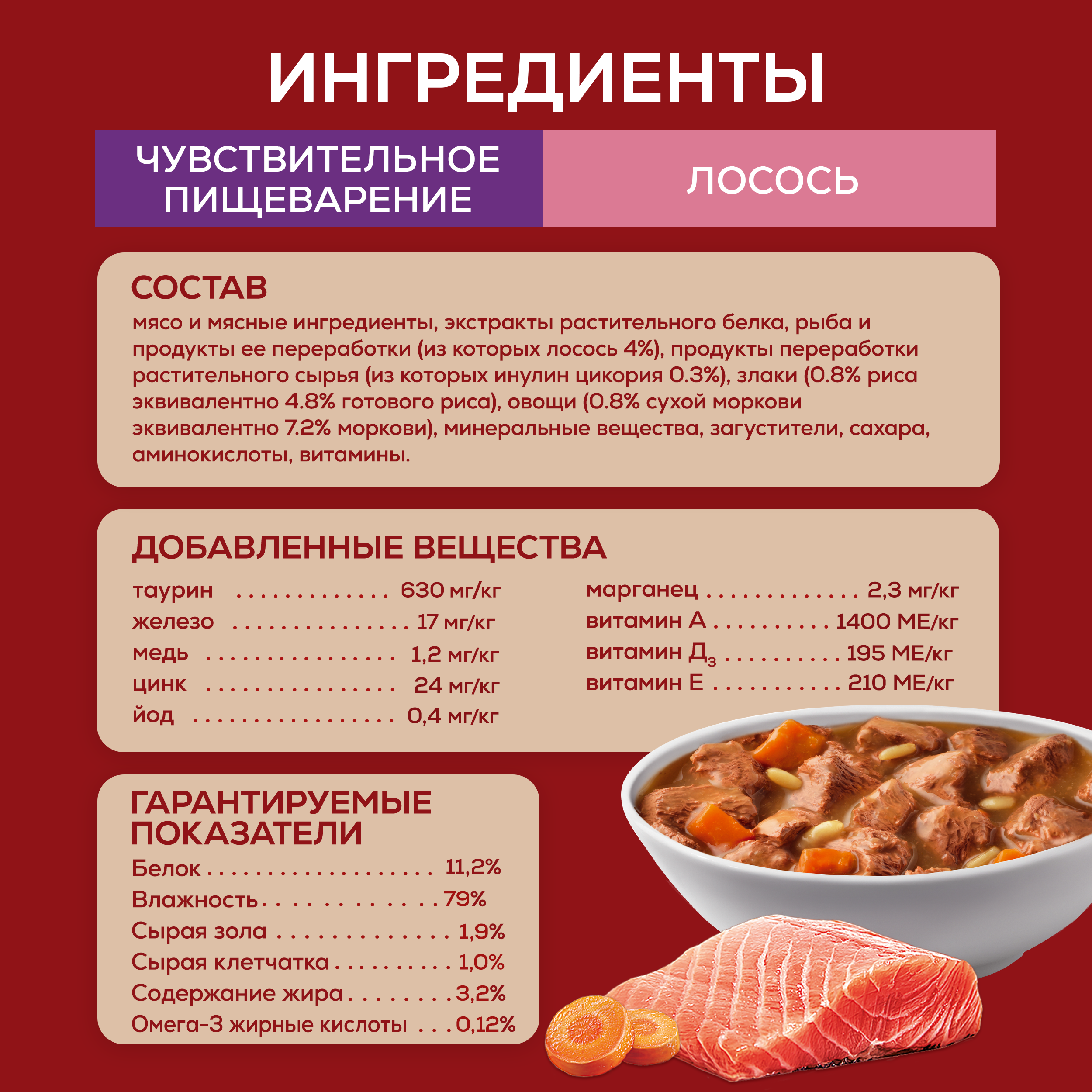 Влажный корм Purina ONE® МИНИ для собак мелких и карликовых пород с чувствительным пищеварением с лососем, рисом и морковью в соусе 85 г x 26 шт