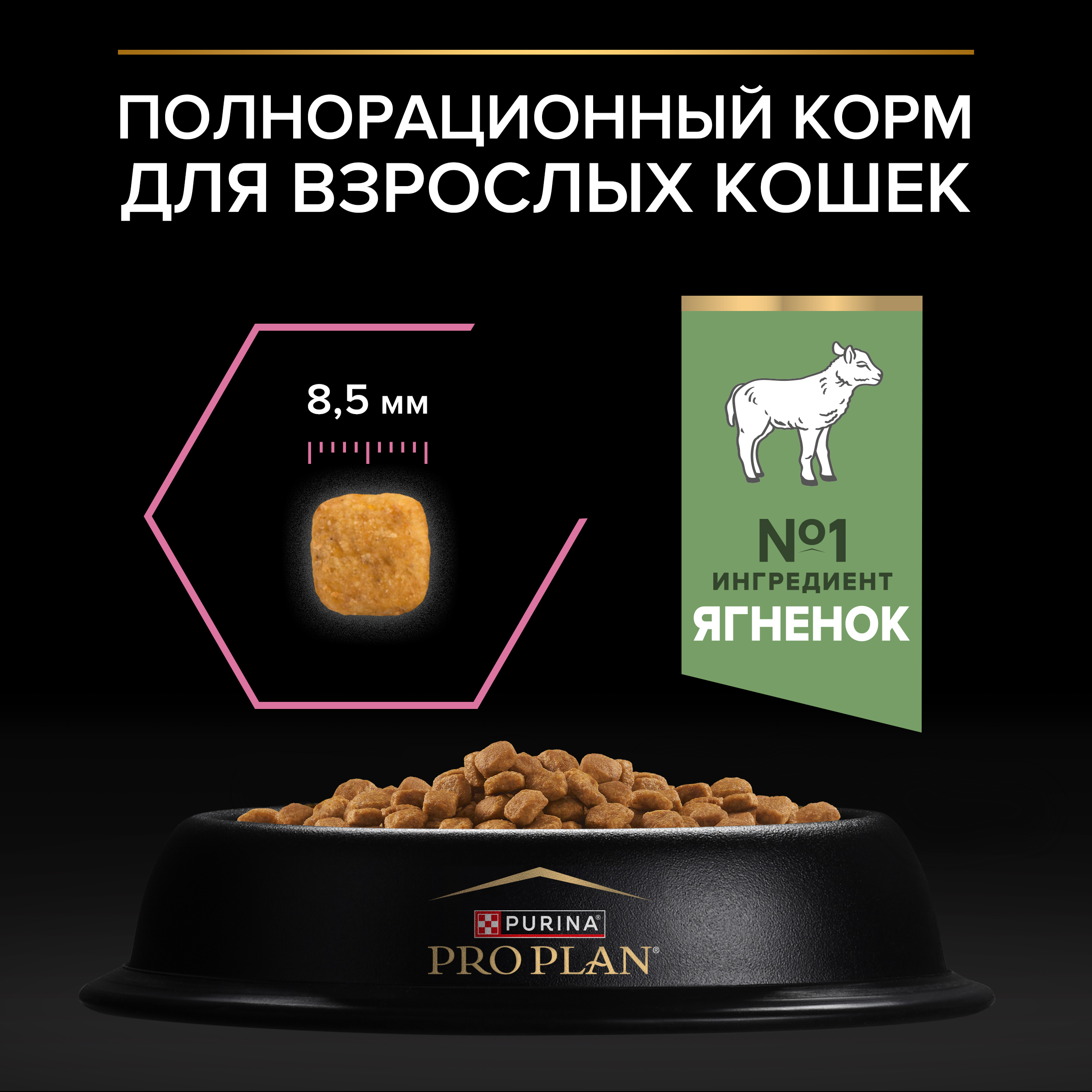 Сухой корм PRO PLAN® DELICATE DIGESTION для кошек для чувствительного пищеварения с ягненком 400 г