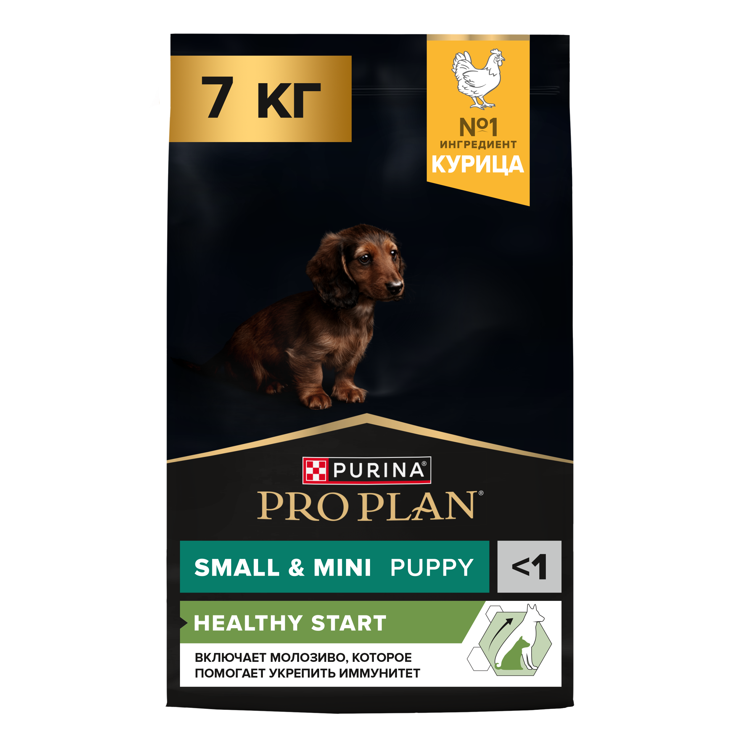 Сухой корм PRO PLAN® HEALTHY START® для щенков мелких и карликовых пород, с курицей, 7 кг