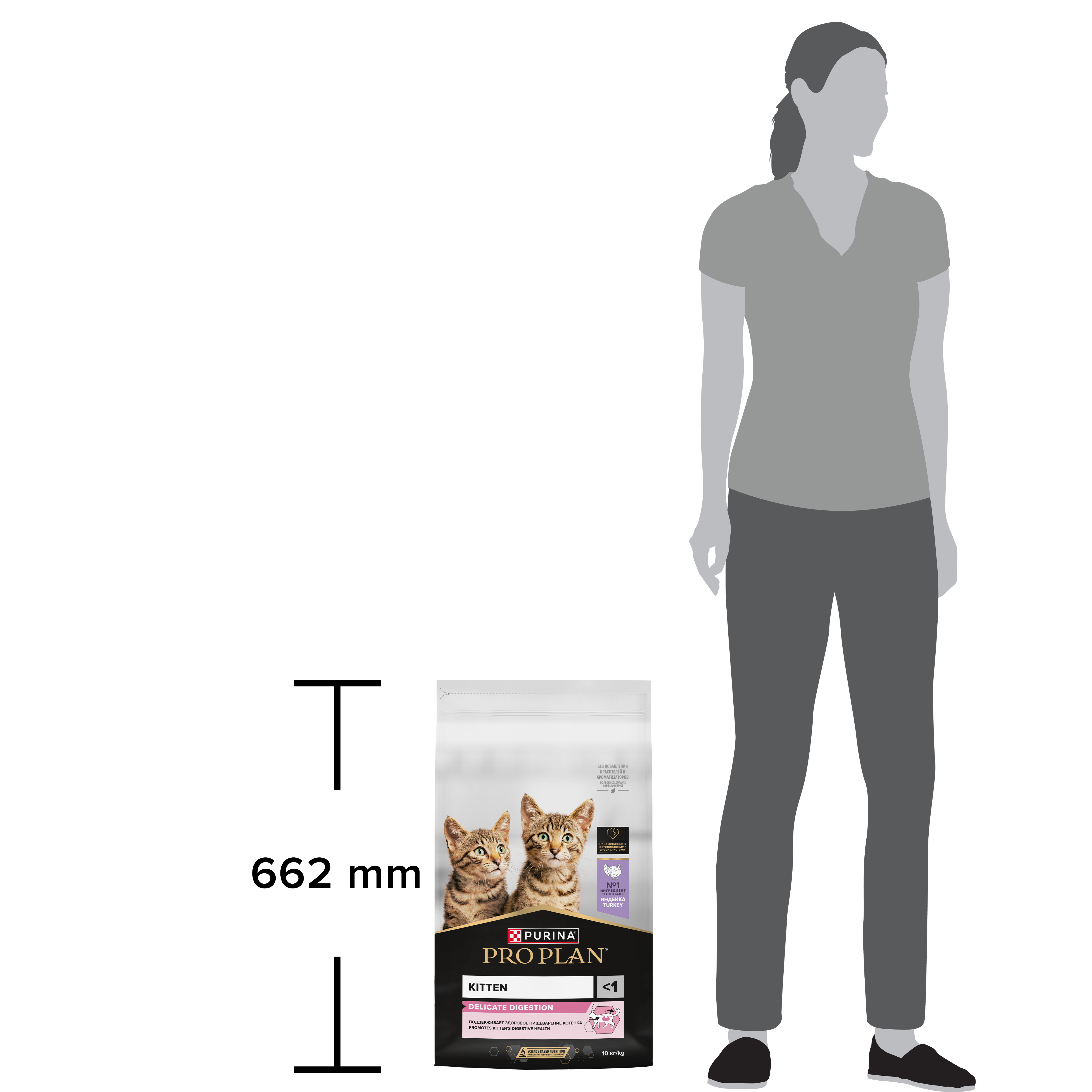 Сухой корм PRO PLAN® DELICATE DIGESTION для котят для чувствительного пищеварения с индейкой 10 кг