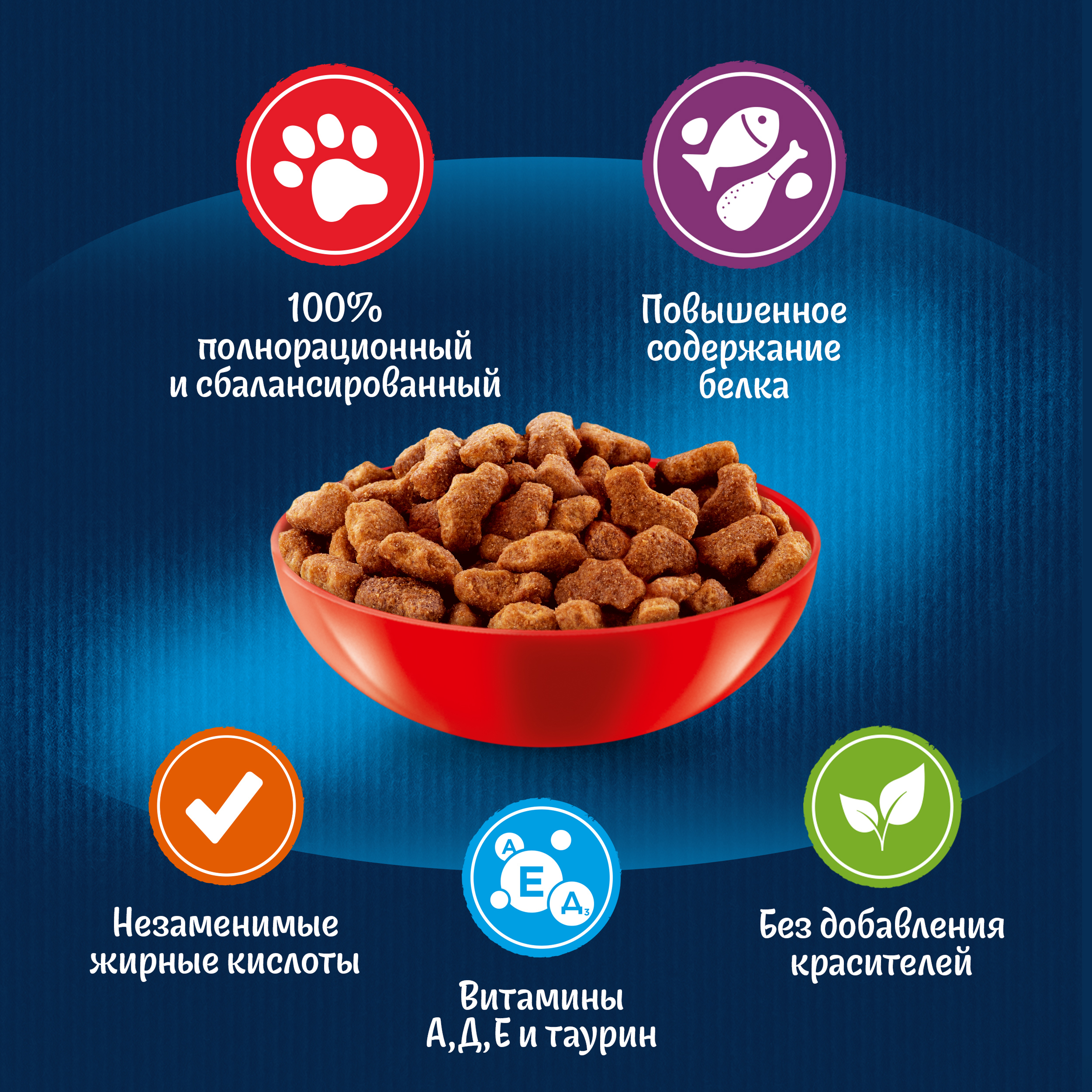 Сухой корм для кошек FELIX® Мясное объедение с говядиной 600 г