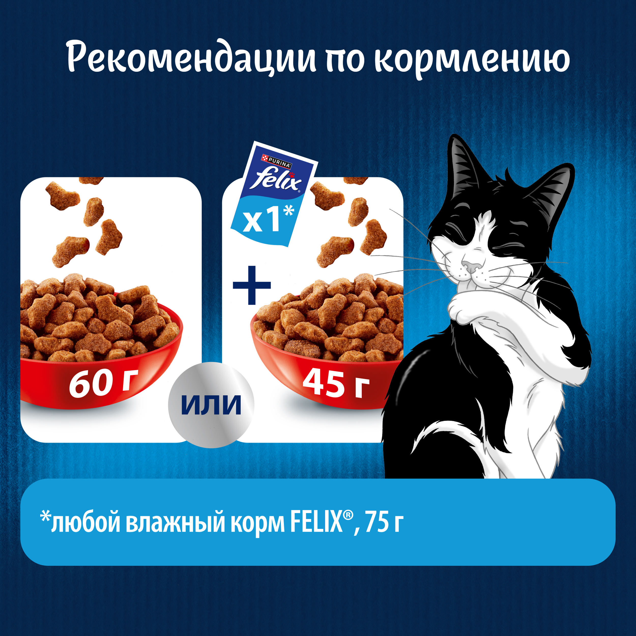 Сухой корм для кошек FELIX® Мясное объедение с говядиной 600 г