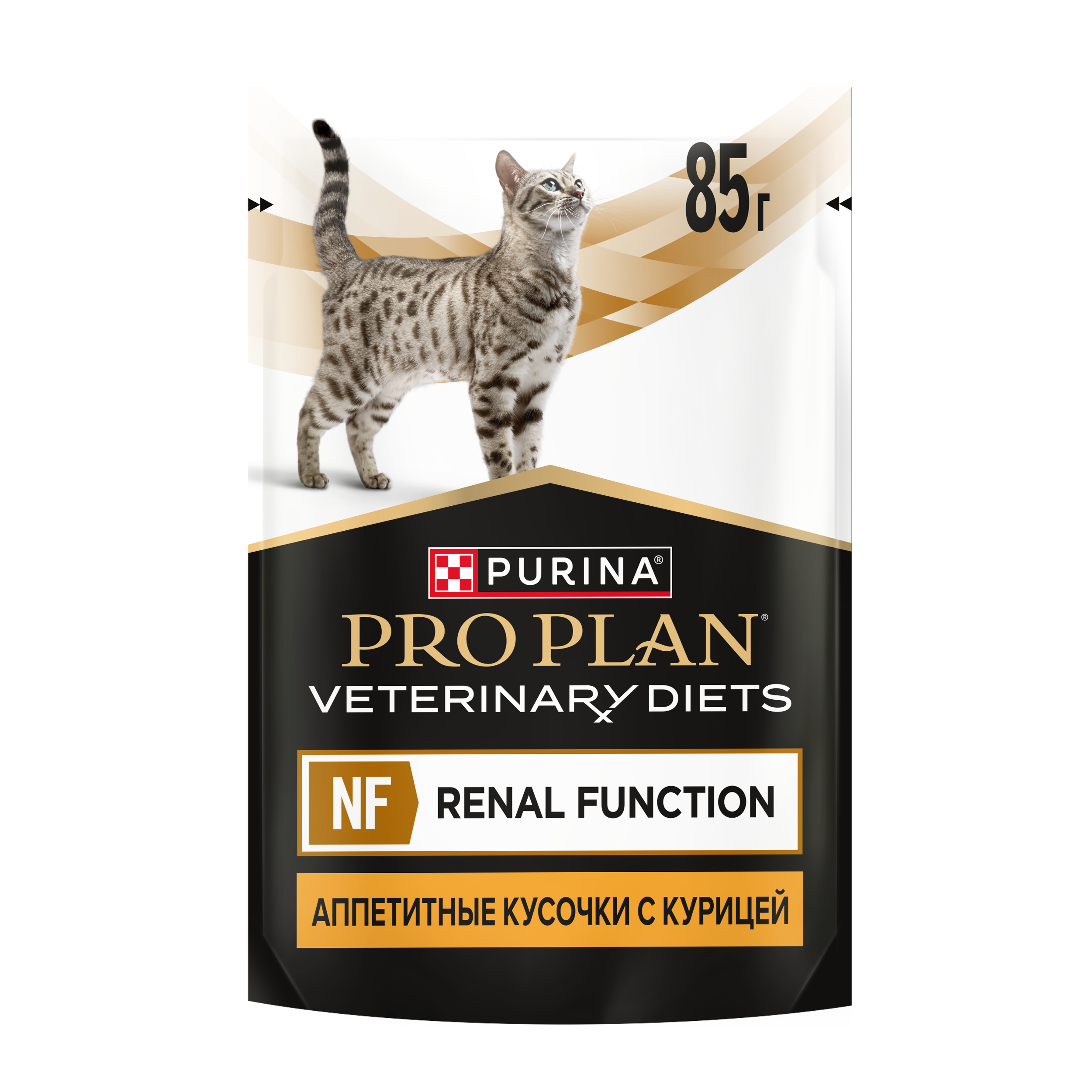 Влажный корм для кошек диетический PRO PLAN®VETERINARY DIETS NF Renal Function Advanced Care для поддержания функции почек при хронической почечной недостаточности,с курицей, 85 г x 26 шт.