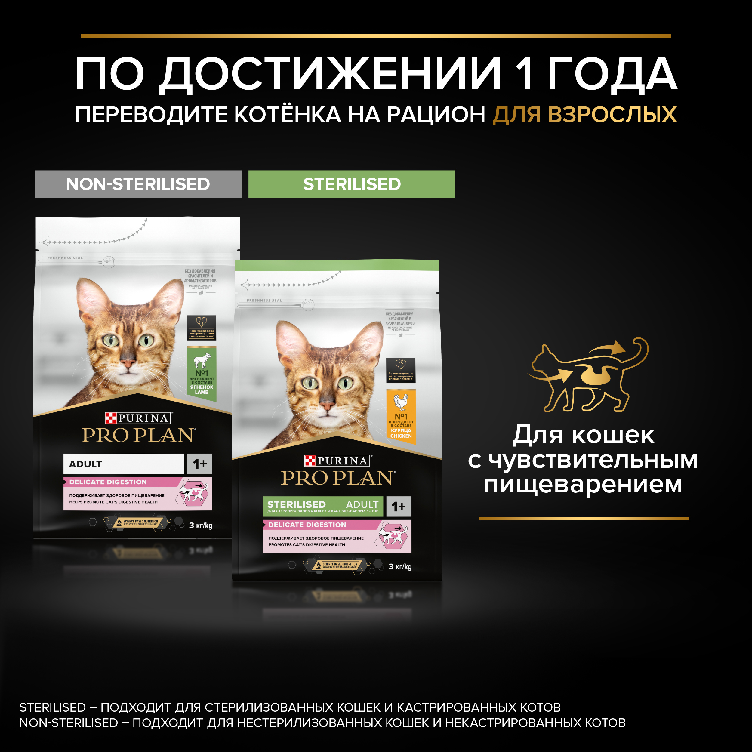 Сухой корм PRO PLAN® DELICATE DIGESTION для котят для чувствительного пищеварения с индейкой 200 г