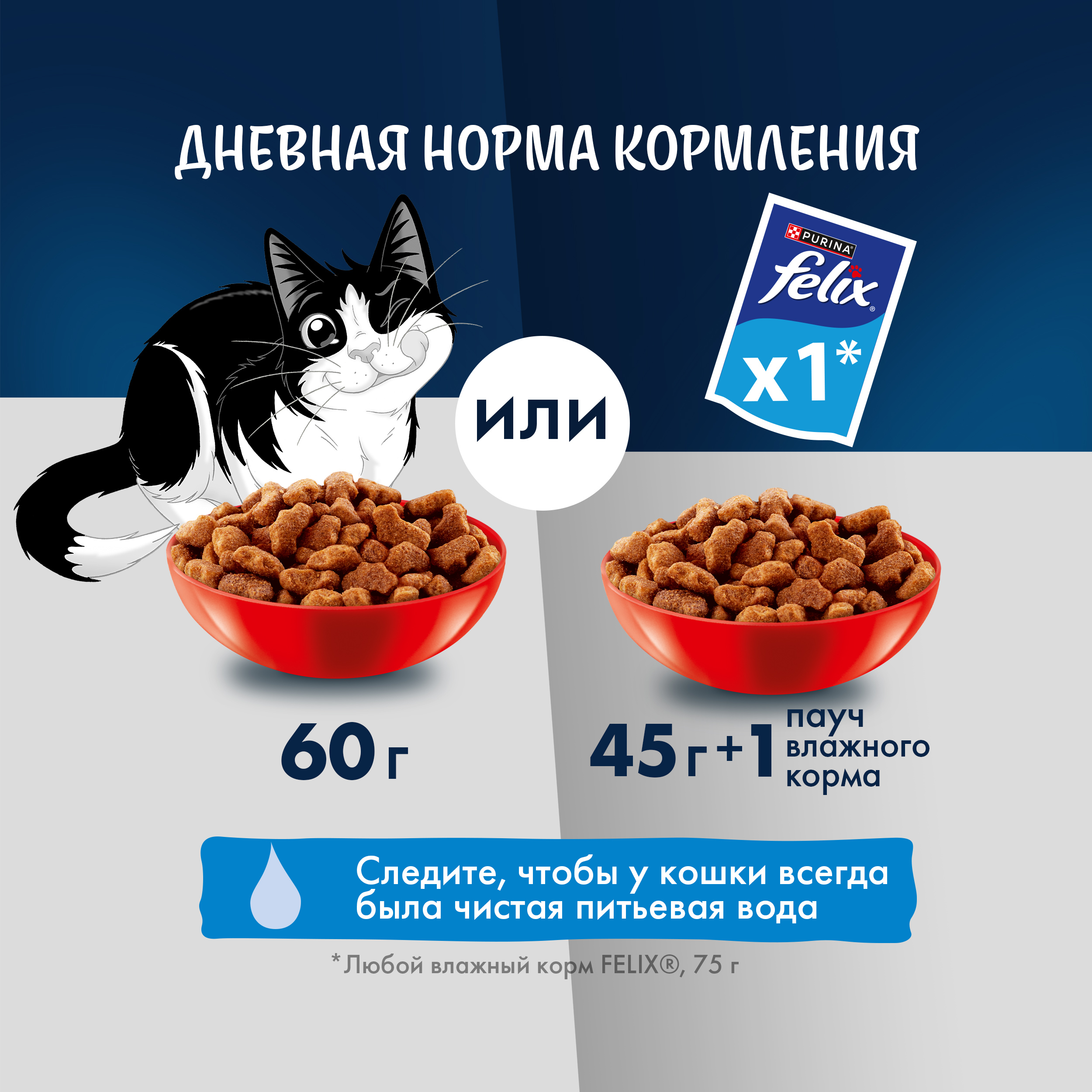 Сухой корм FELIX® Двойная Вкуснятина для кошек с говядиной 200 г