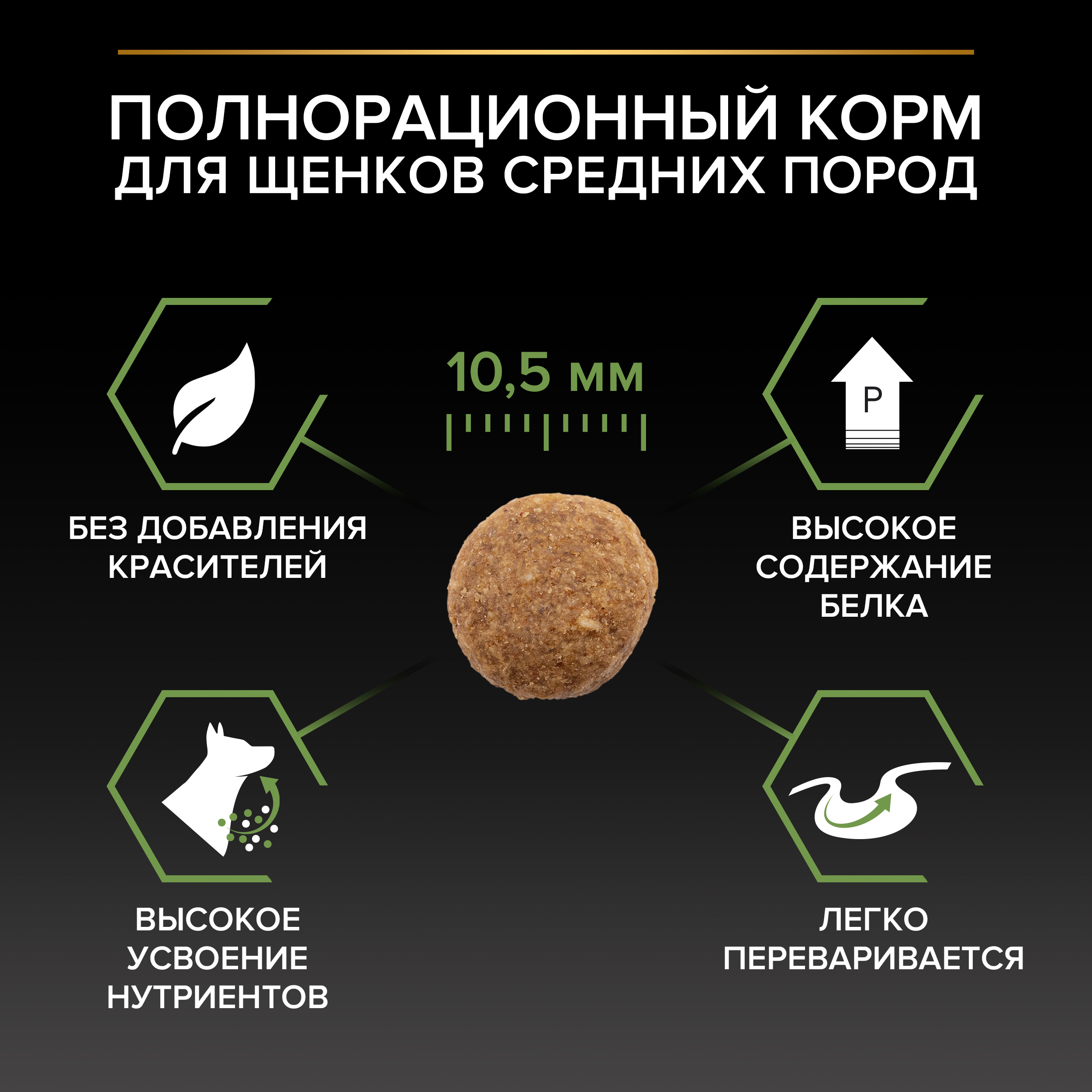 Сухой корм PRO PLAN® HEALTHY START® для щенков средних пород, c курицей, 3 кг