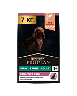 Сухой корм PRO PLAN® SENSITIVE SKIN для взрослых собак мелких и карликовых пород с чувствительной кожей с лососем, 7 кг