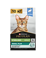 Сухой корм PRO PLAN® Sterilised RENAL PLUS для взрослых стерилизованных кошек для поддержания здоровья почек с кроликом, 10 кг