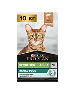 Сухой корм PRO PLAN® Sterilised RENAL PLUS для взрослых стерилизованных кошек для поддержания здоровья почек с лососем, 10 кг