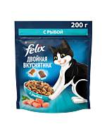 Сухой корм FELIX® Двойная Вкуснятина для кошек с рыбой 200 г