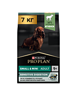Сухой корм PRO PLAN® для взрослых собак мелких и карликовых пород с чувствительным пищеварением, с высоким содержанием ягненка 7 кг