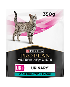 Сухой корм для кошек Pro Plan Veterinary Diets UR при болезнях мочевыводящих путей с рыбой 350 г