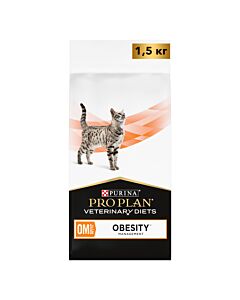 Сухой корм для кошек Pro Plan Veterinary Diets Obesity Management при ожирении 1,5 кг