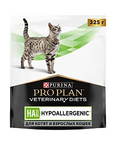 Сухой корм для кошек Pro Plan Veterinary Diets Hypoallergenic при пищевой непереносимости 325 г