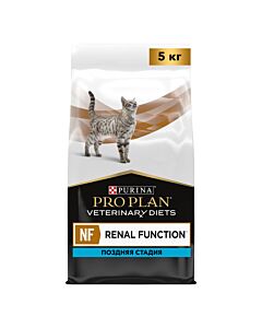 Сухой корм PRO PLAN® VETERINARY DIETS NF Renal Function Advanced care (Поздняя стадия) диетический для кошек при поздней стадии хронической почечной недостаточности, 5 кг