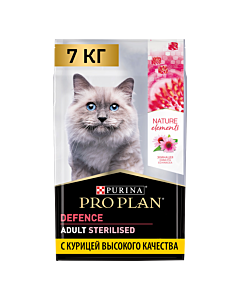 Сухой корм PRO PLAN® Nature Elements STERILISED для стерилизованных кошек с курицей, 7 кг