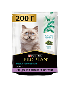 Сухой корм PRO PLAN® Nature Elements DELICATE DIGESTION для кошек при чувствительном пищеварении с индейкой 200 г