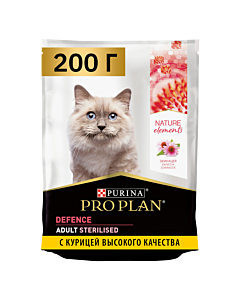 Сухой корм PRO PLAN® Nature Elements STERILISED для стерилизованных кошек с курицей, 200 г