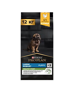 Сухой корм PRO PLAN® HEALTHY START для щенков крупных пород с мощным телосложением, c курицей, 12 кг