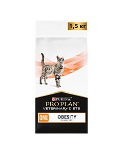 Сухой корм PRO PLAN® VETERINARY DIETS OM ST/OX Obesity Management диетический для кошек для снижения избыточной массы тела, 1.5 кг