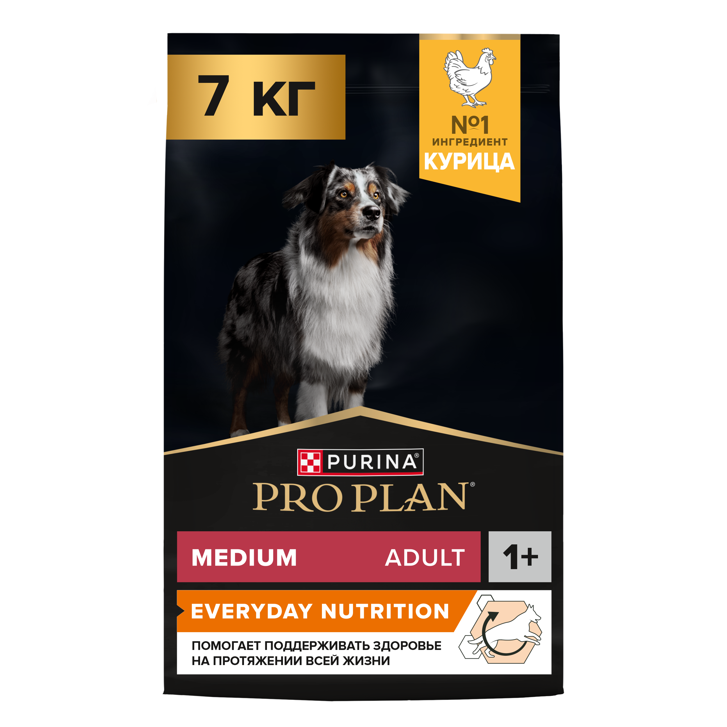 Сухой корм PRO PLAN® EVERYDAY NUTRITION для взрослых собак средних пород с курицей, 7 кг