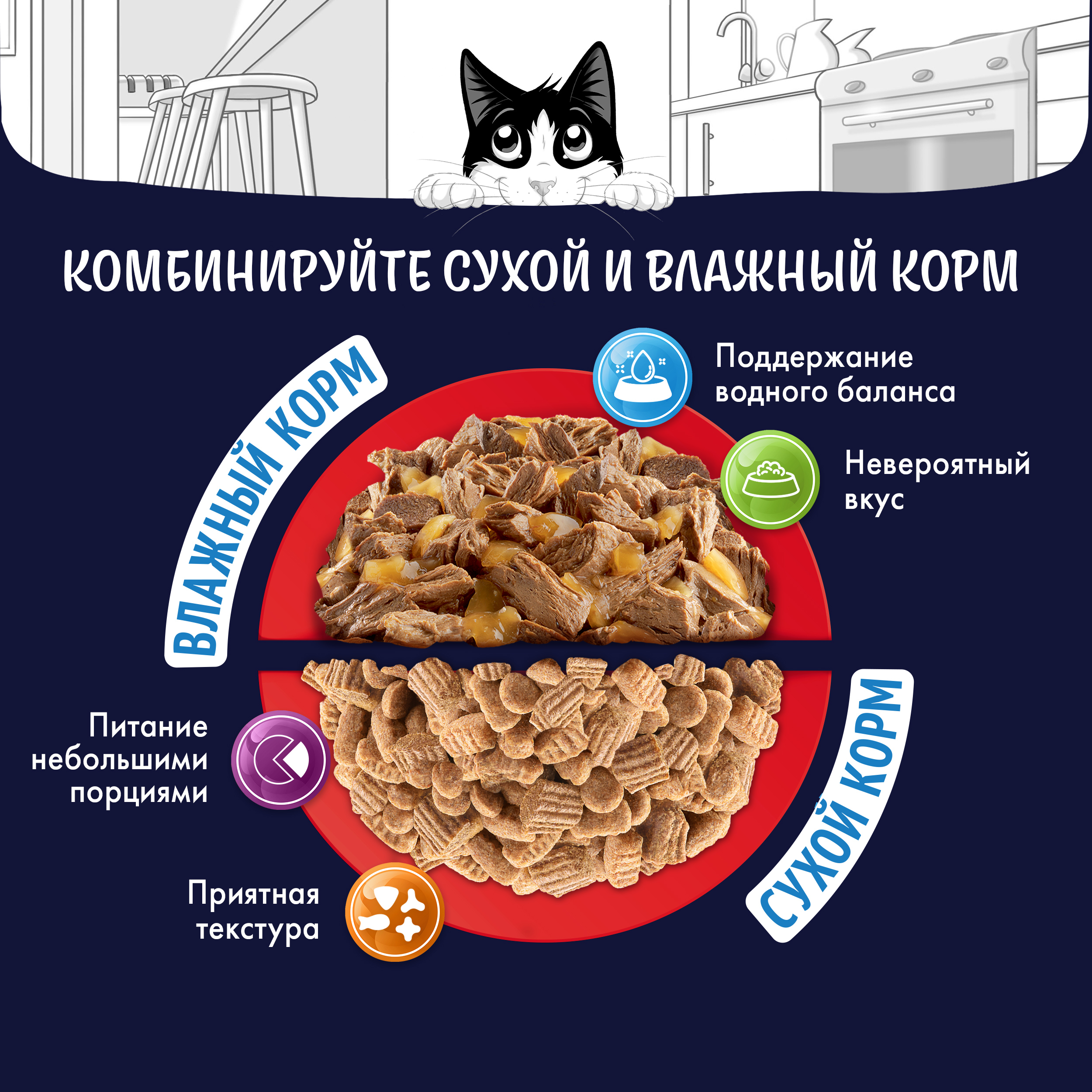 Сухой корм FELIX® Двойная Вкуснятина для кошек с говядиной 10 кг
