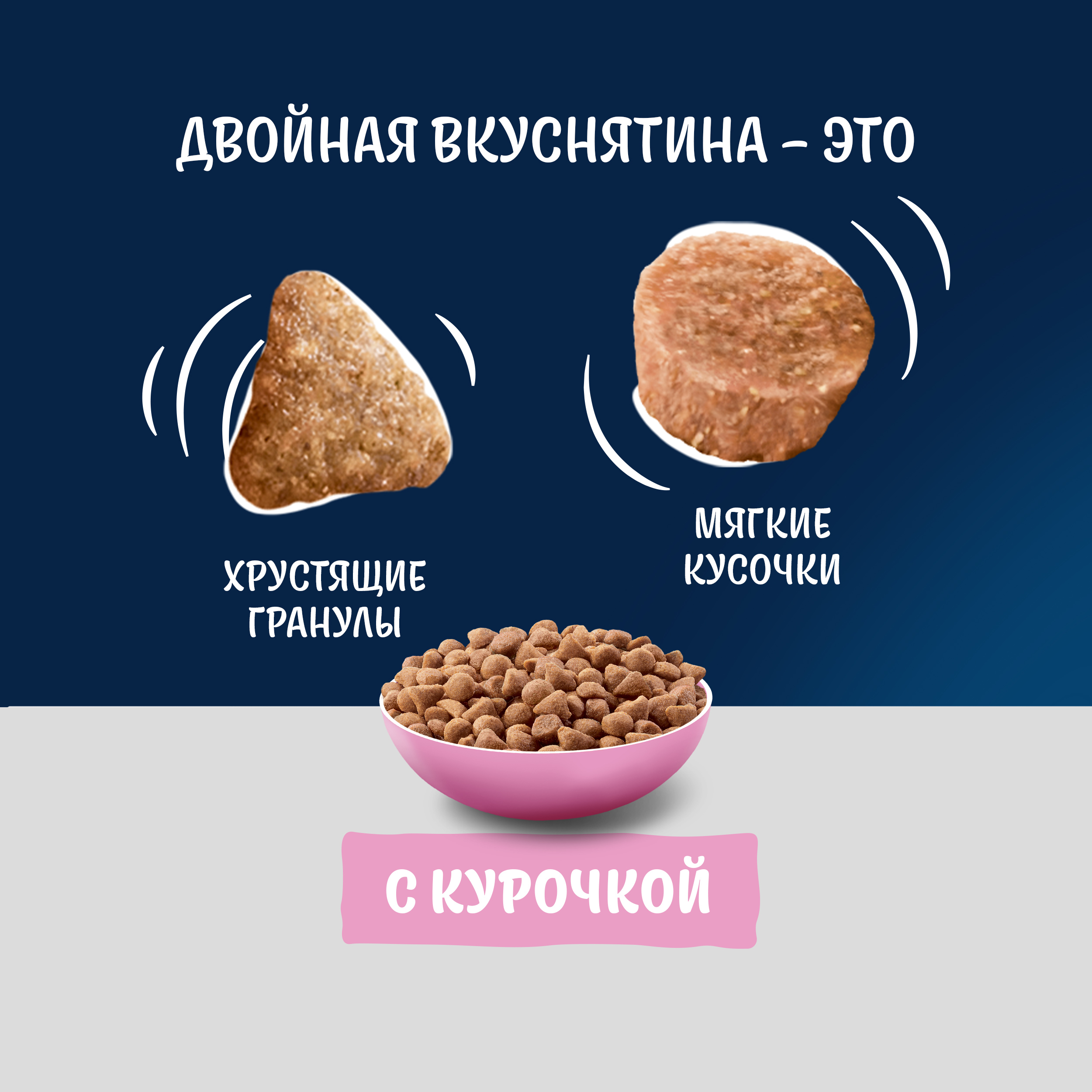 Сухой корм FELIX® Двойная Вкуснятина для котят до года, с курочкой 600г