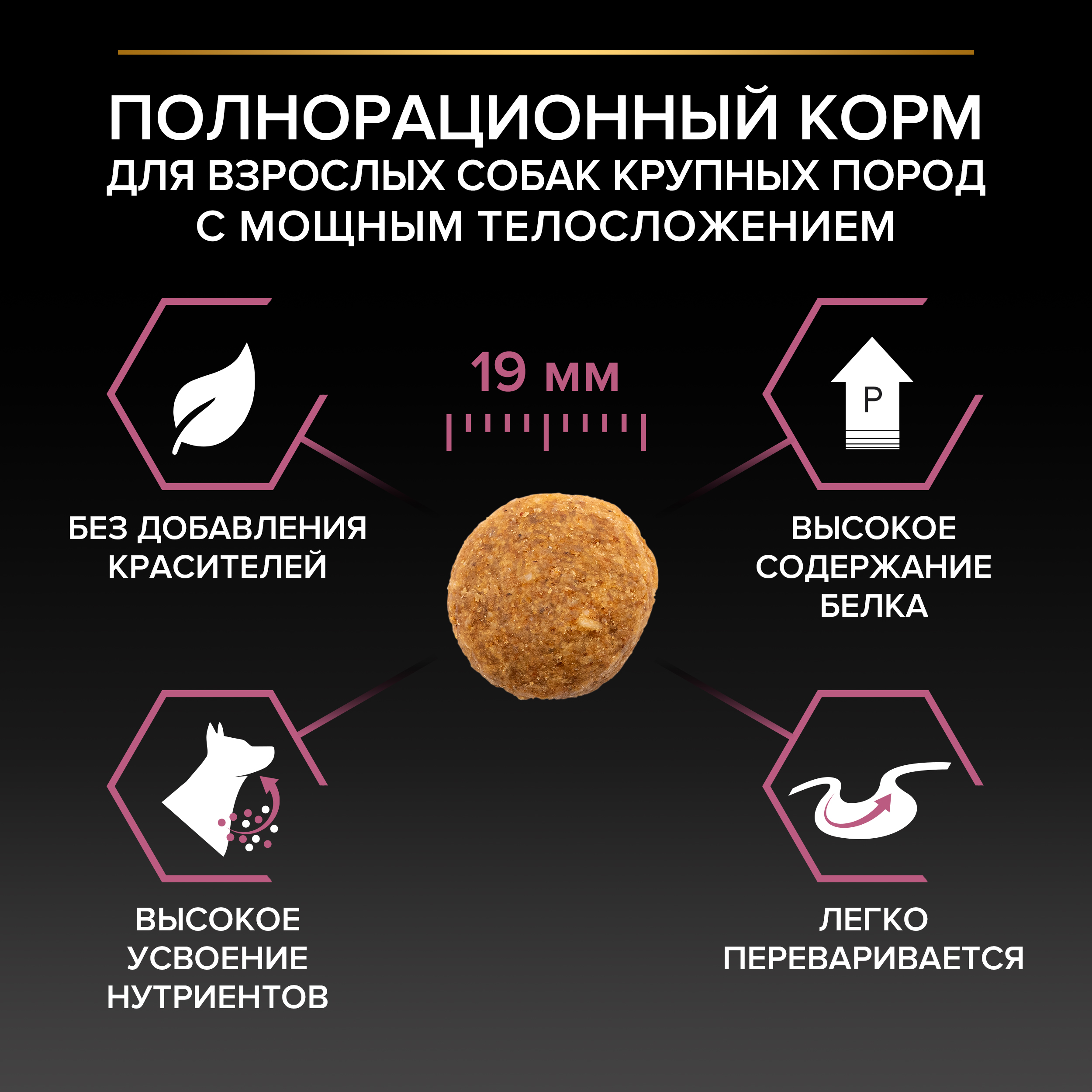 Сухой корм PRO PLAN® SENSITIVE SKIN для взрослых собак крупных пород с мощным телосложением с чувствительной кожей с лососем, 14 кг