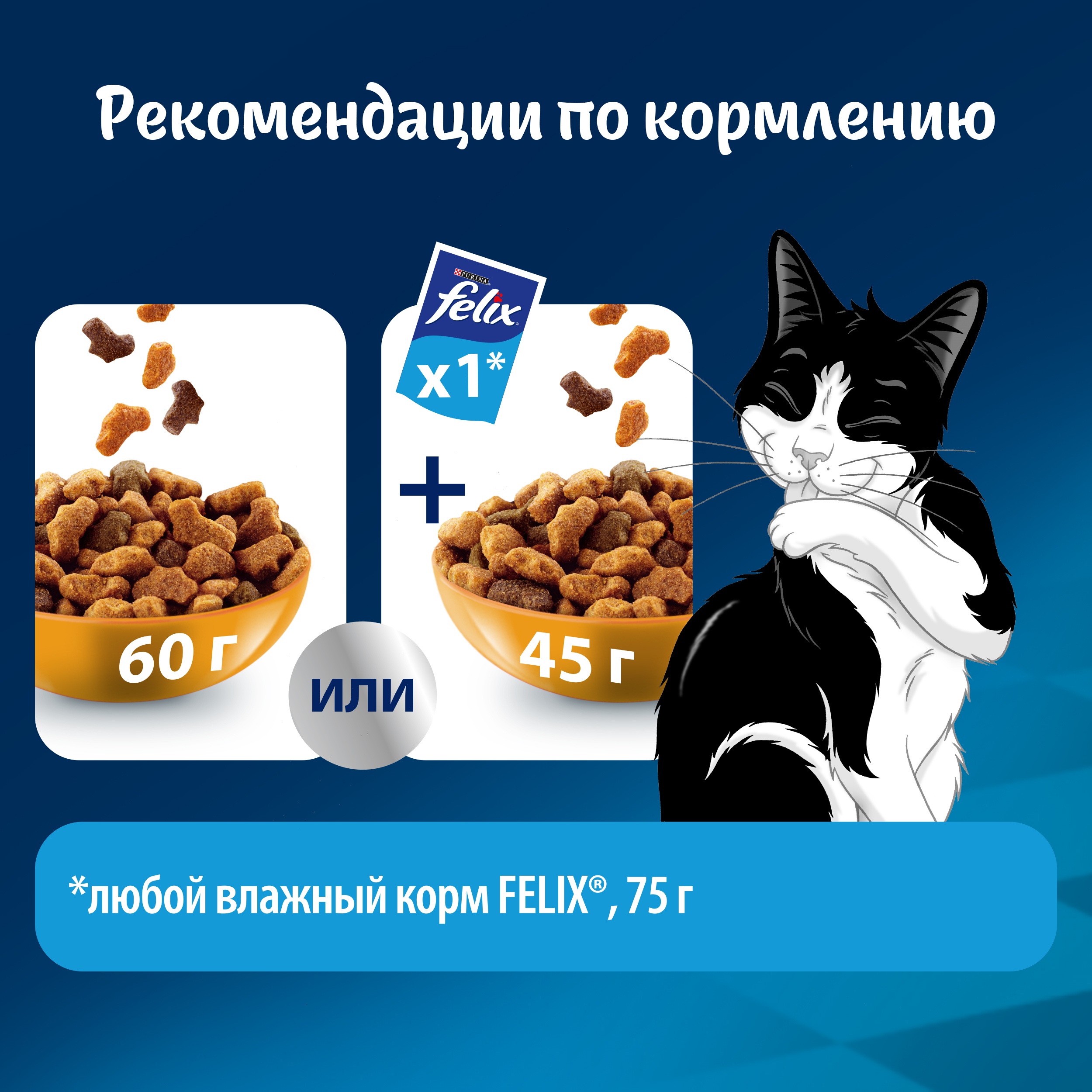 Сухой корм FELIX® Мясное объедение для кошек с курицей 600 г