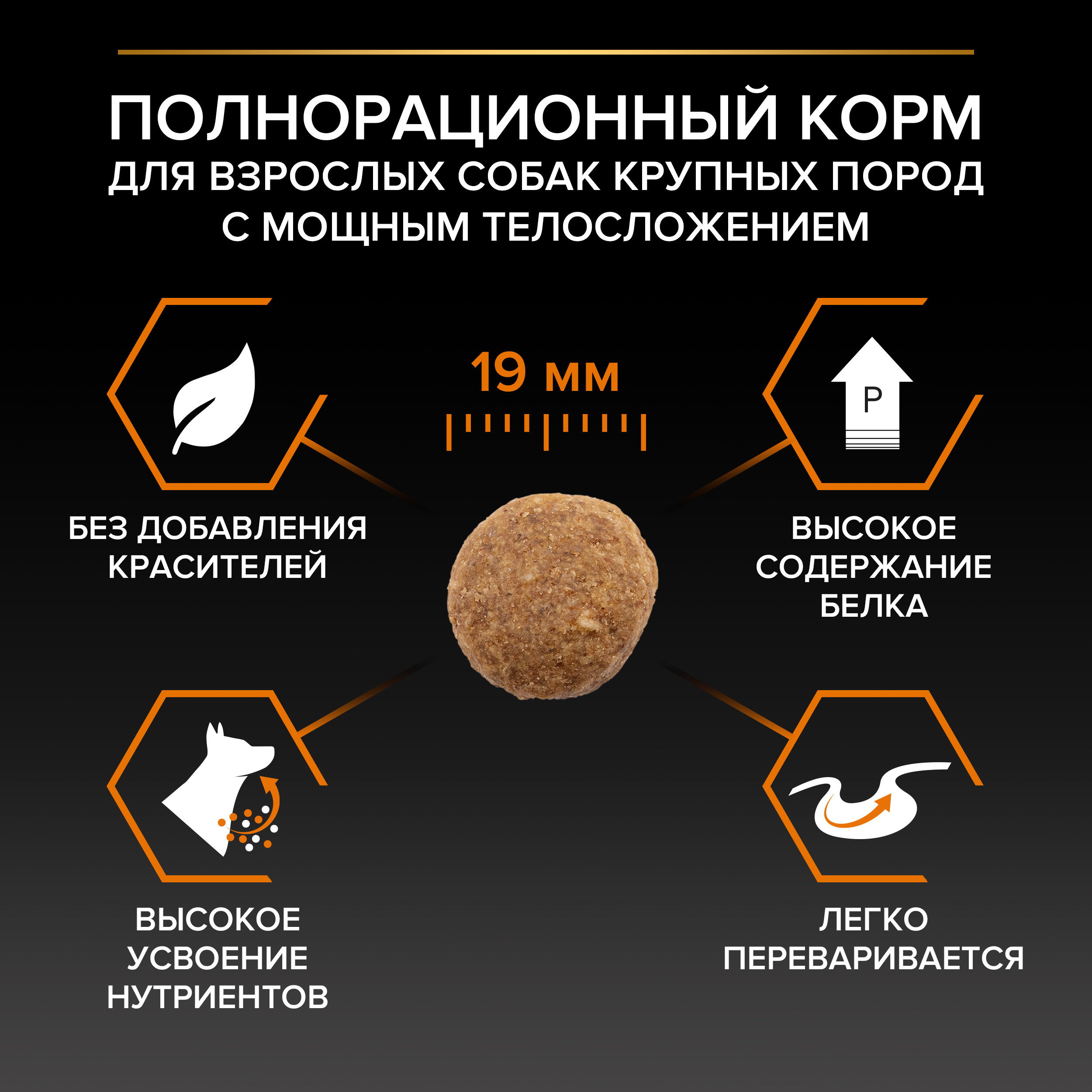 Сухой корм PRO PLAN® EVERYDAY NUTRITION для взрослых собак крупных пород с мощным телосложением с курицей, 14 кг